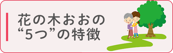 花の木おおの5つの特徴